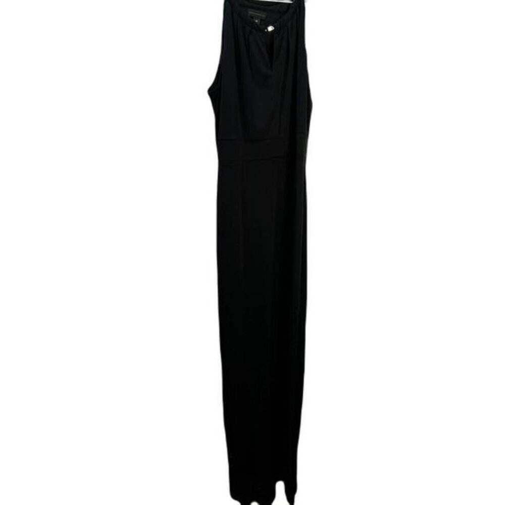 Worthington Keyhole Halter Maxi Dress Medium‎